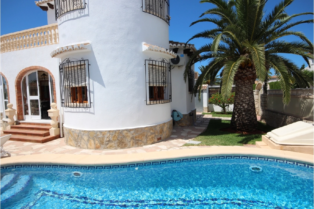 summer house in Els Poblets  for holiday rental, built area 125 m², year built 1992, condition neat, + central heating, air-condition, plot area 400 m², 2 bedroom, 2 bathroom, swimming-pool, ref.: V-0223-16