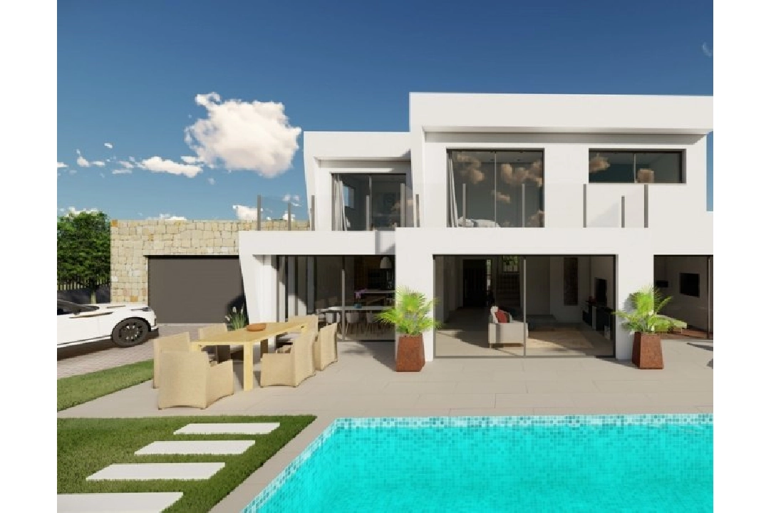 villa in Calpe(Buenavista) for sale, built area 220 m², year built 2019, air-condition, plot area 850 m², 4 bedroom, 3 bathroom, swimming-pool, ref.: BI-CA.H-413-21