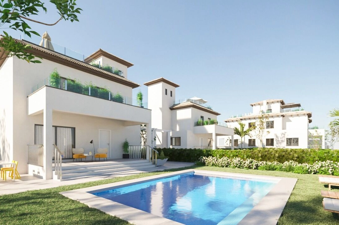 villa in La Marina for sale, built area 188 m², condition first owner, plot area 410 m², 3 bedroom, 2 bathroom, swimming-pool, ref.: HA-MAN-251-E01-1