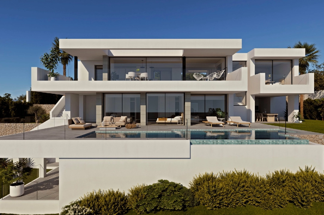 villa in Cumbre del Sol(Residencial Plus Jazmines) for sale, built area 242 m², plot area 1158 m², 3 bedroom, 5 bathroom, swimming-pool, ref.: VA-AJ244-1