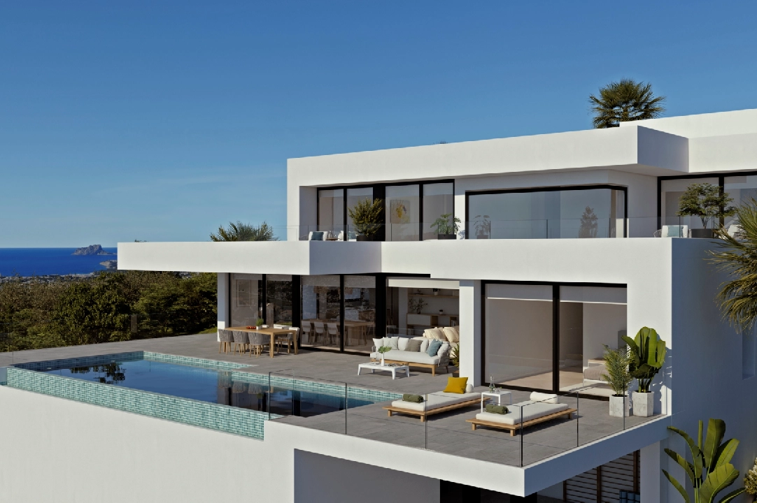 villa in Cumbre del Sol(Residencial Plus Jazmines) for sale, built area 277 m², plot area 1087 m², 4 bedroom, 5 bathroom, swimming-pool, ref.: VA-AJ021-2