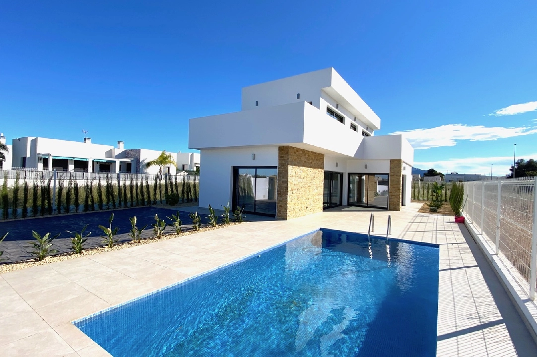 villa in El Vergel for sale, built area 149 m², year built 2020, condition first owner, + underfloor heating, air-condition, plot area 400 m², 3 bedroom, 3 bathroom, swimming-pool, ref.: GC-2320-N-18