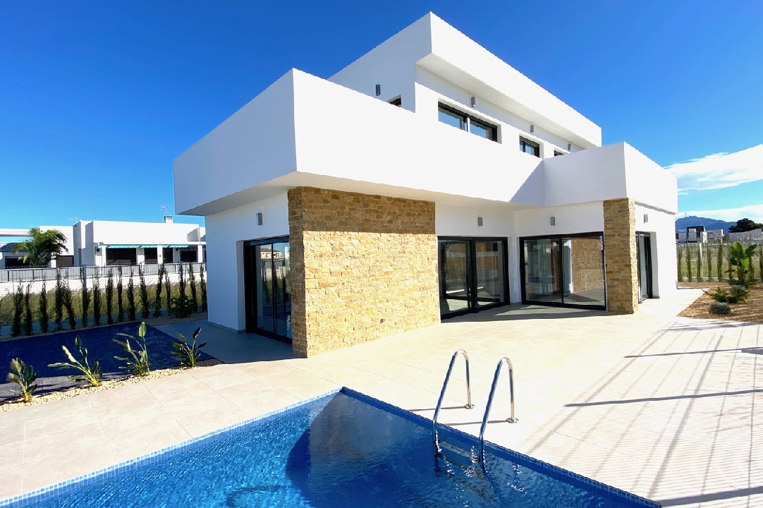 villa in El Vergel for sale, built area 149 m², year built 2020, condition first owner, + underfloor heating, air-condition, plot area 400 m², 3 bedroom, 3 bathroom, swimming-pool, ref.: GC-2320-N-25