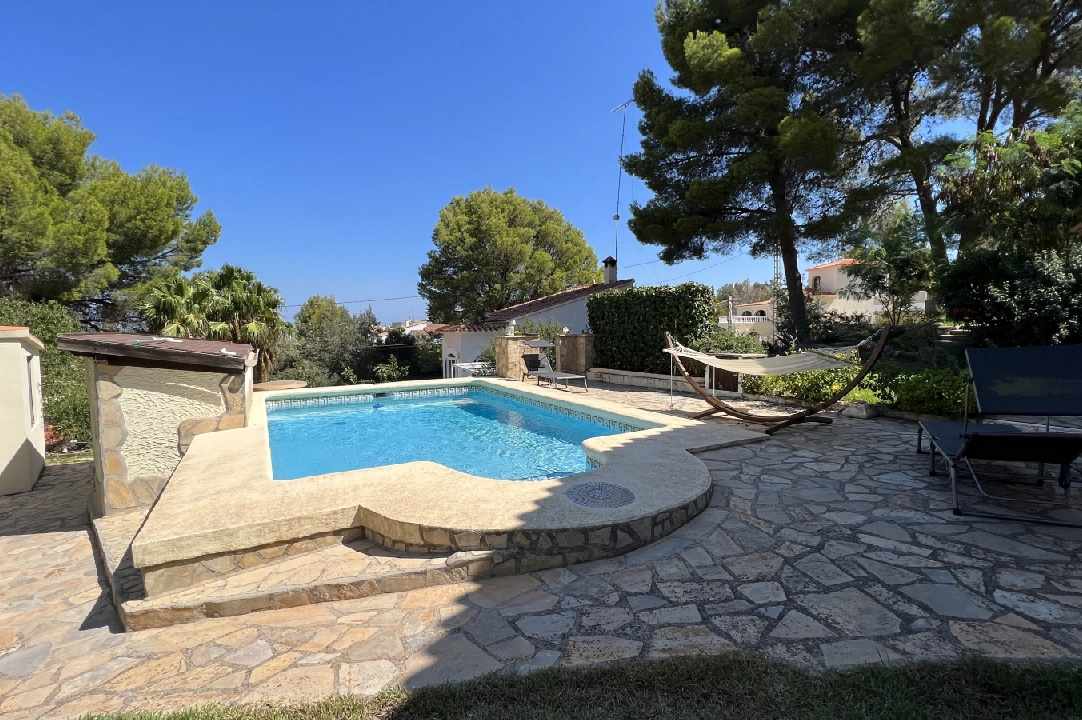 villa in Denia for holiday rental, built area 140 m², year built 1990, condition neat, + KLIMA, air-condition, plot area 800 m², 3 bedroom, 3 bathroom, swimming-pool, ref.: T-0423-15