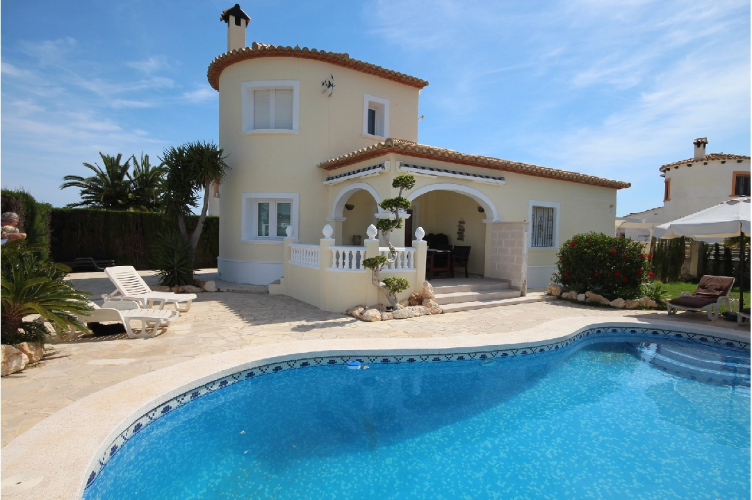 summer house in Els Poblets for holiday rental, built area 118 m², year built 2005, condition mint, + KLIMA, air-condition, plot area 450 m², 3 bedroom, 2 bathroom, swimming-pool, ref.: V-0121-1