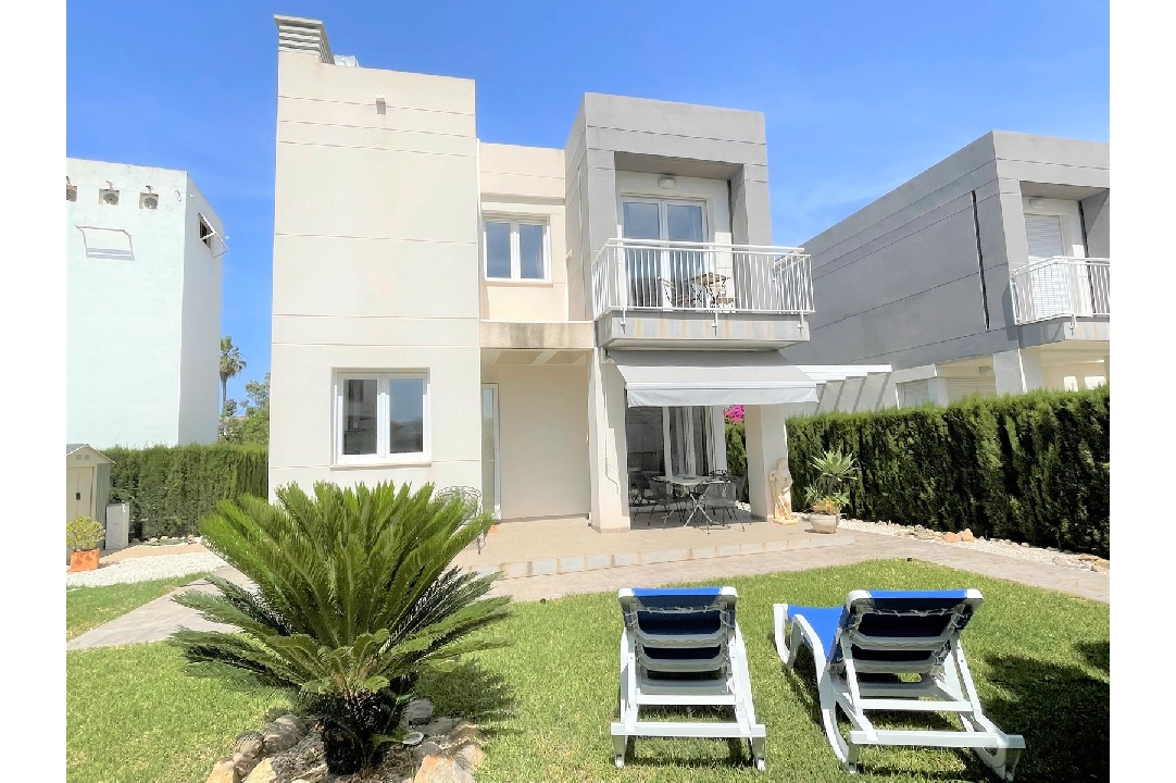 summer house in Els Poblets(Barranquets) for holiday rental, built area 102 m², year built 2018, condition modernized, + KLIMA, air-condition, plot area 337 m², 3 bedroom, 2 bathroom, swimming-pool, ref.: T-0721-2