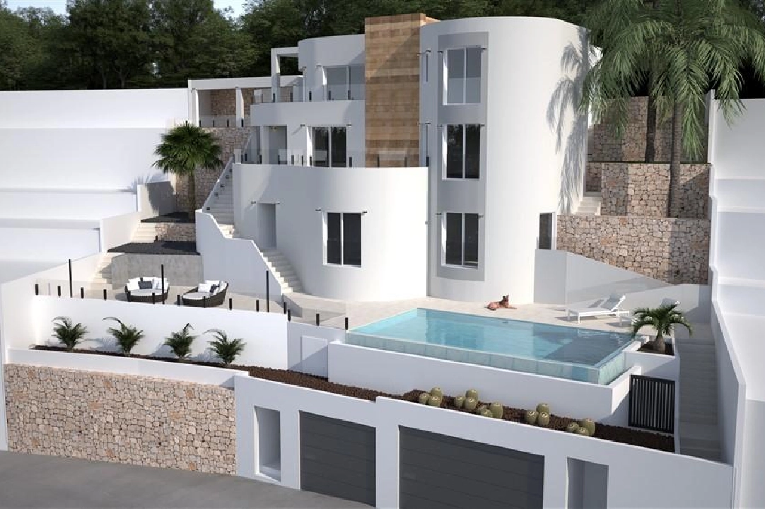 villa in Benissa for sale, plot area 628 m², 4 bedroom, 5 bathroom, swimming-pool, ref.: COB-3103-2