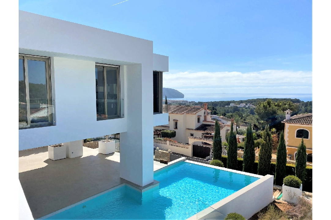 villa in Moraira for sale, built area 410 m², year built 2014, condition neat, + underfloor heating, air-condition, plot area 1150 m², 4 bedroom, 4 bathroom, swimming-pool, ref.: AS-2422-38