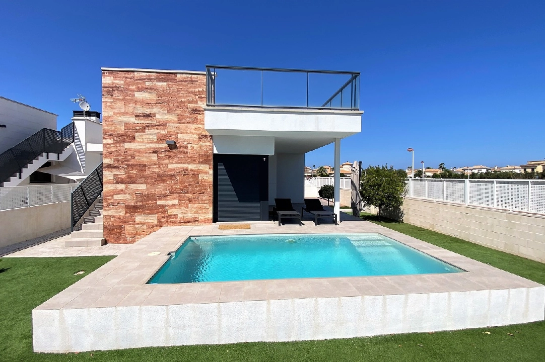 bungalow in Els Poblets for sale, built area 103 m², year built 2019, condition mint, + KLIMA, air-condition, plot area 345 m², 3 bedroom, 2 bathroom, swimming-pool, ref.: RG-0322-1
