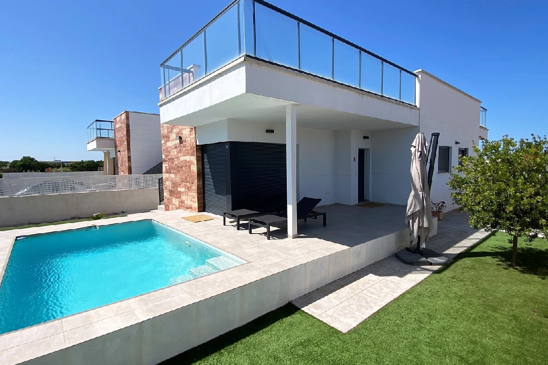 bungalow in Els Poblets for sale, built area 103 m², year built 2019, condition mint, + KLIMA, air-condition, plot area 345 m², 3 bedroom, 2 bathroom, swimming-pool, ref.: RG-0322-2