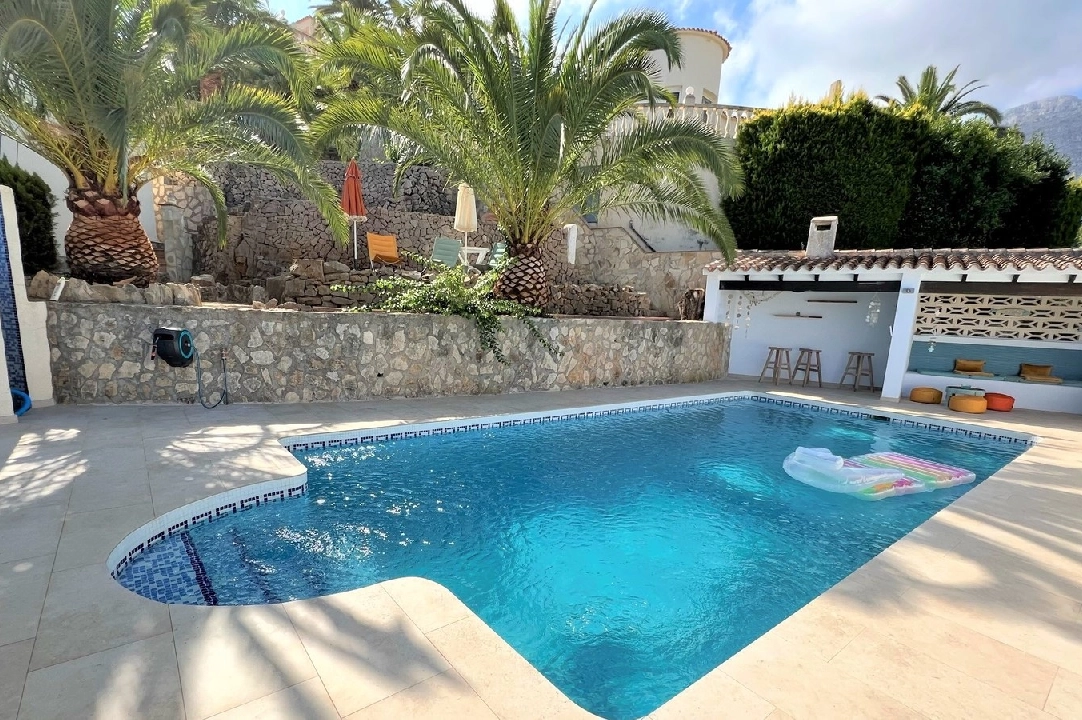 villa in Denia(Les Galeretes) for holiday rental, built area 215 m², year built 1980, condition neat, + central heating, air-condition, plot area 800 m², 3 bedroom, 2 bathroom, swimming-pool, ref.: T-0822-4