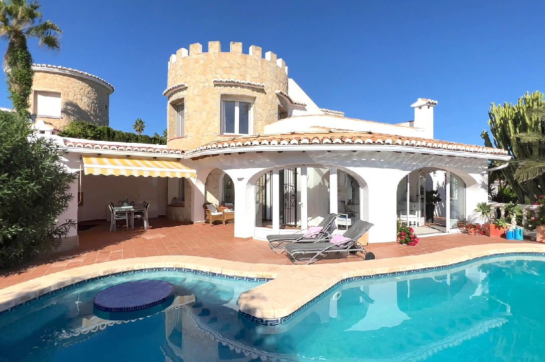 villa in Javea for sale, built area 180 m², year built 1991, condition neat, + central heating, air-condition, plot area 1013 m², 3 bedroom, 2 bathroom, swimming-pool, ref.: AS-4222-3