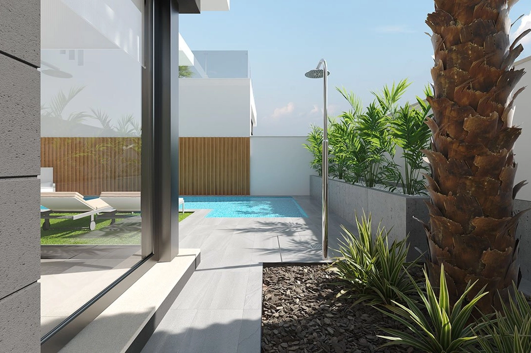 villa in Los Alcazares for sale, built area 166 m², condition first owner, plot area 180 m², 3 bedroom, 2 bathroom, swimming-pool, ref.: HA-LAN-330-E01-4