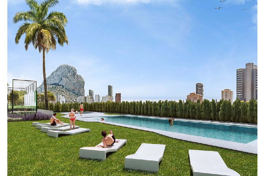 apartment on higher floor in Calpe for sale, built area 145 m², condition first owner, air-condition, 3 bedroom, 2 bathroom, swimming-pool, ref.: HA-CAN-140-A01-6
