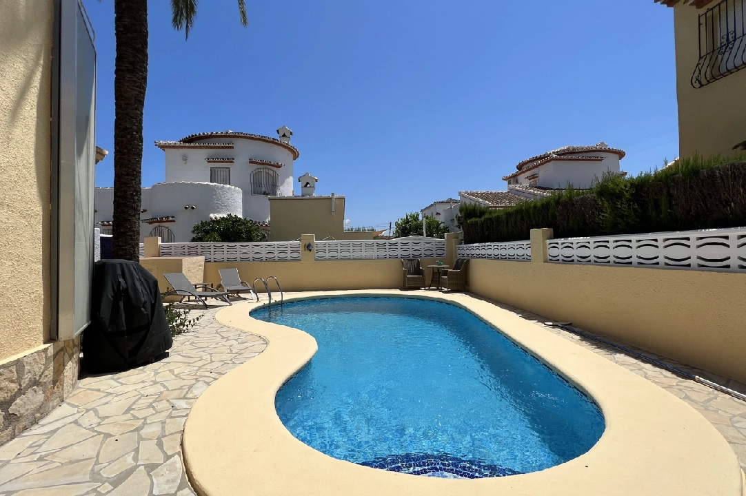 villa in Els Poblets for holiday rental, built area 134 m², year built 2001, condition neat, + KLIMA, air-condition, plot area 413 m², 2 bedroom, 2 bathroom, swimming-pool, ref.: T-0523-15