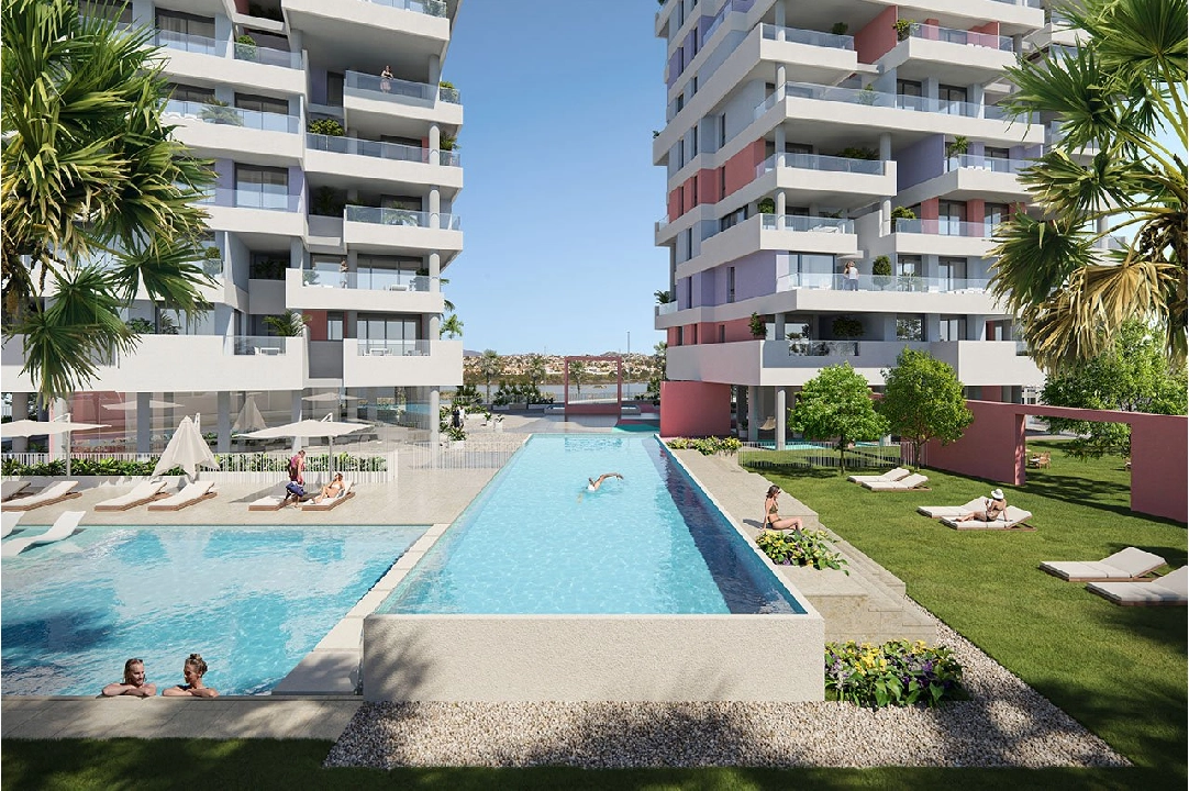apartment on higher floor in Calpe for sale, built area 102 m², condition first owner, air-condition, 2 bedroom, 2 bathroom, swimming-pool, ref.: HA-CAN-130-A02-3