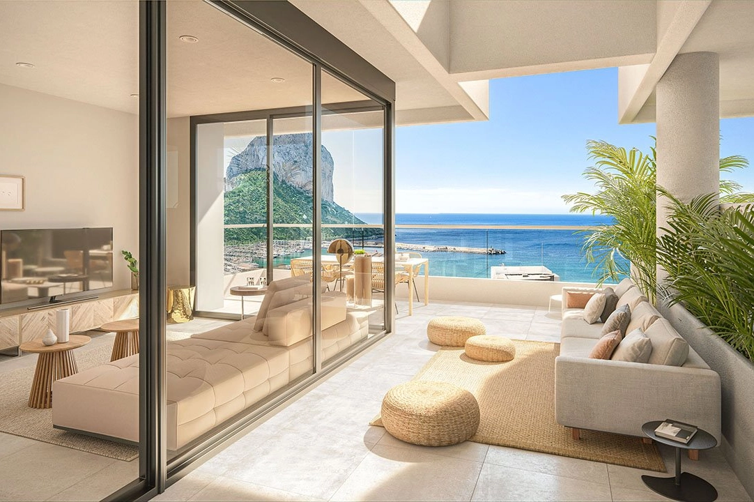 apartment on higher floor in Calpe for sale, built area 102 m², condition first owner, air-condition, 2 bedroom, 2 bathroom, swimming-pool, ref.: HA-CAN-130-A02-9