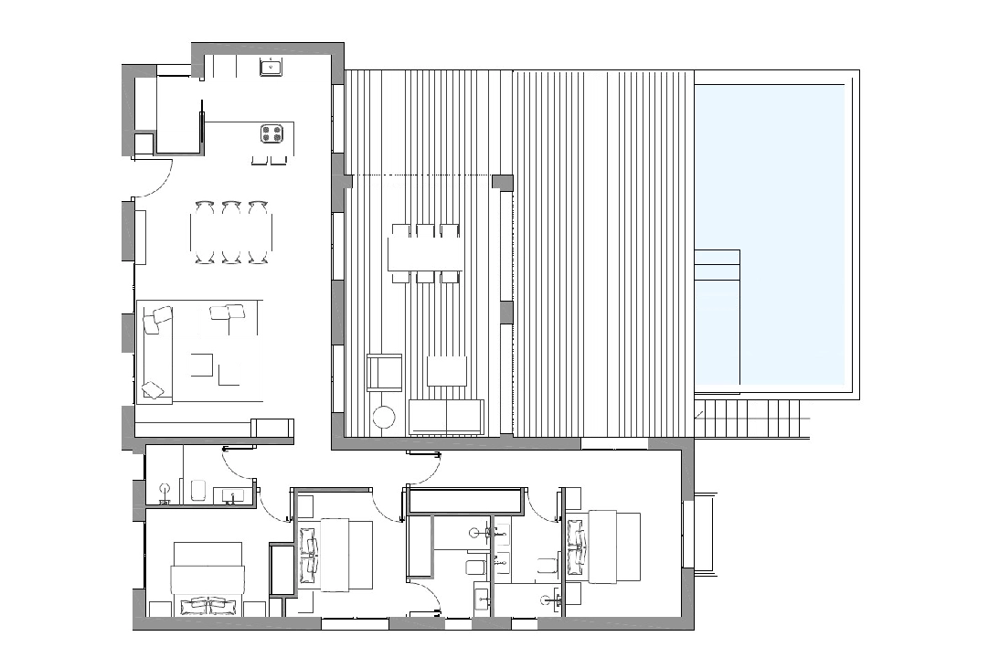 villa in Javea(Adsubia) for sale, built area 144 m², plot area 1000 m², 3 bedroom, 3 bathroom, ref.: BP-3598JAV-5
