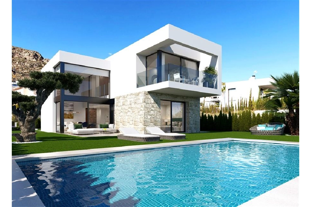 villa in Finestrat for sale, built area 150 m², plot area 450 m², 3 bedroom, 3 bathroom, swimming-pool, ref.: COB-3382-1