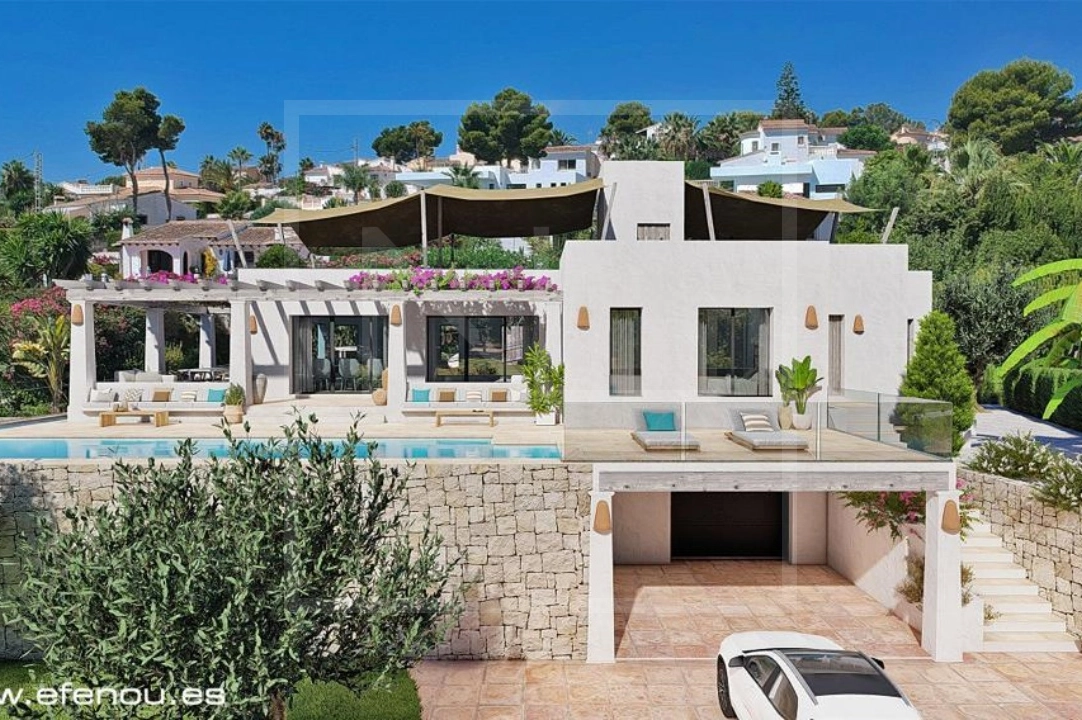 villa in Moraira for sale, built area 200 m², year built 2023, + central heating, air-condition, plot area 860 m², 4 bedroom, 3 bathroom, swimming-pool, ref.: NL-NLD1434D-1