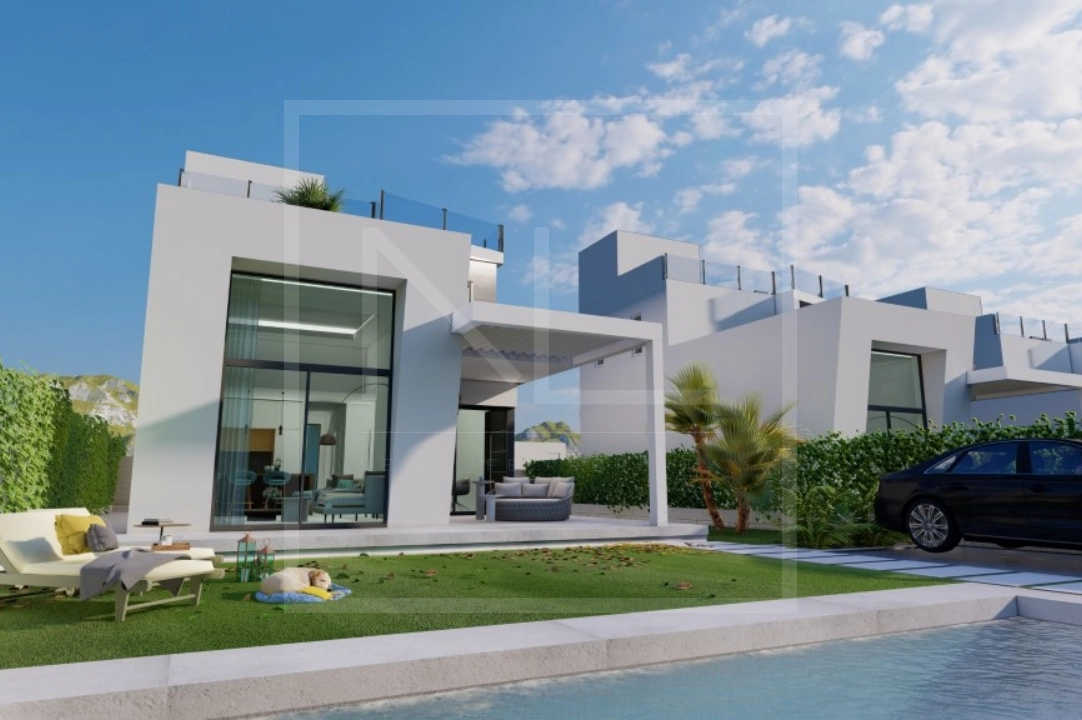 villa in Finestrat for sale, built area 163 m², year built 2024, + central heating, air-condition, plot area 393 m², 3 bedroom, 3 bathroom, swimming-pool, ref.: NL-NLD1470-12