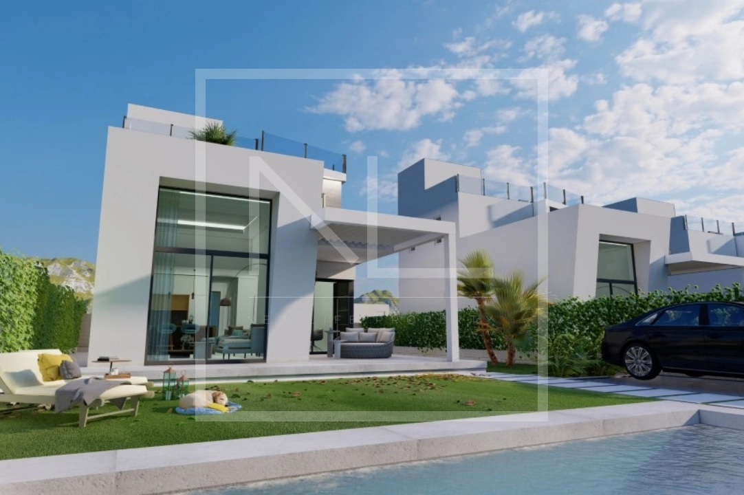 villa in Finestrat for sale, built area 163 m², year built 2024, + central heating, air-condition, plot area 393 m², 3 bedroom, 3 bathroom, swimming-pool, ref.: NL-NLD1470-13