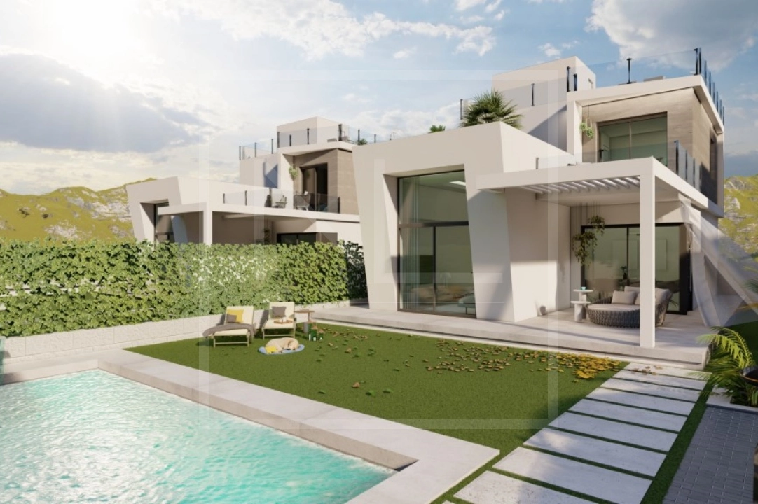 villa in Finestrat for sale, built area 163 m², year built 2024, + central heating, air-condition, plot area 393 m², 3 bedroom, 3 bathroom, swimming-pool, ref.: NL-NLD1470-16