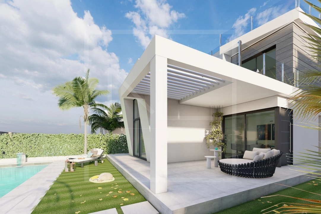 villa in Finestrat for sale, built area 163 m², year built 2024, + central heating, air-condition, plot area 393 m², 3 bedroom, 3 bathroom, swimming-pool, ref.: NL-NLD1470-17