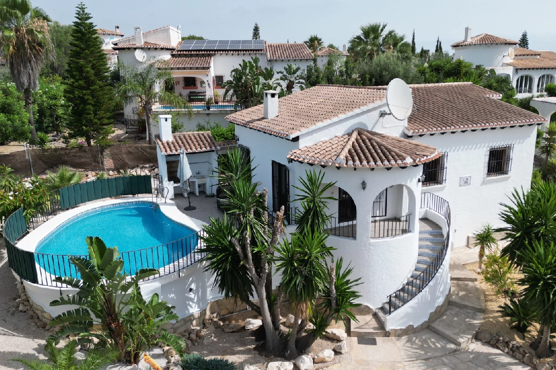 villa in Pego-Monte Pego(Monte Pego) for sale, built area 148 m², year built 2002, condition neat, + KLIMA, air-condition, plot area 618 m², 3 bedroom, 2 bathroom, swimming-pool, ref.: AS-2323-1