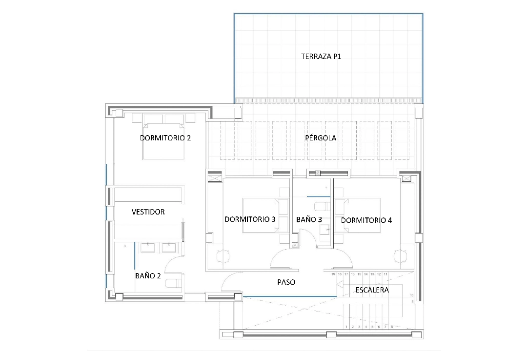 villa in Moraira(Benimeit) for sale, built area 560 m², plot area 800 m², 4 bedroom, 4 bathroom, ref.: BP-4305MOR-8