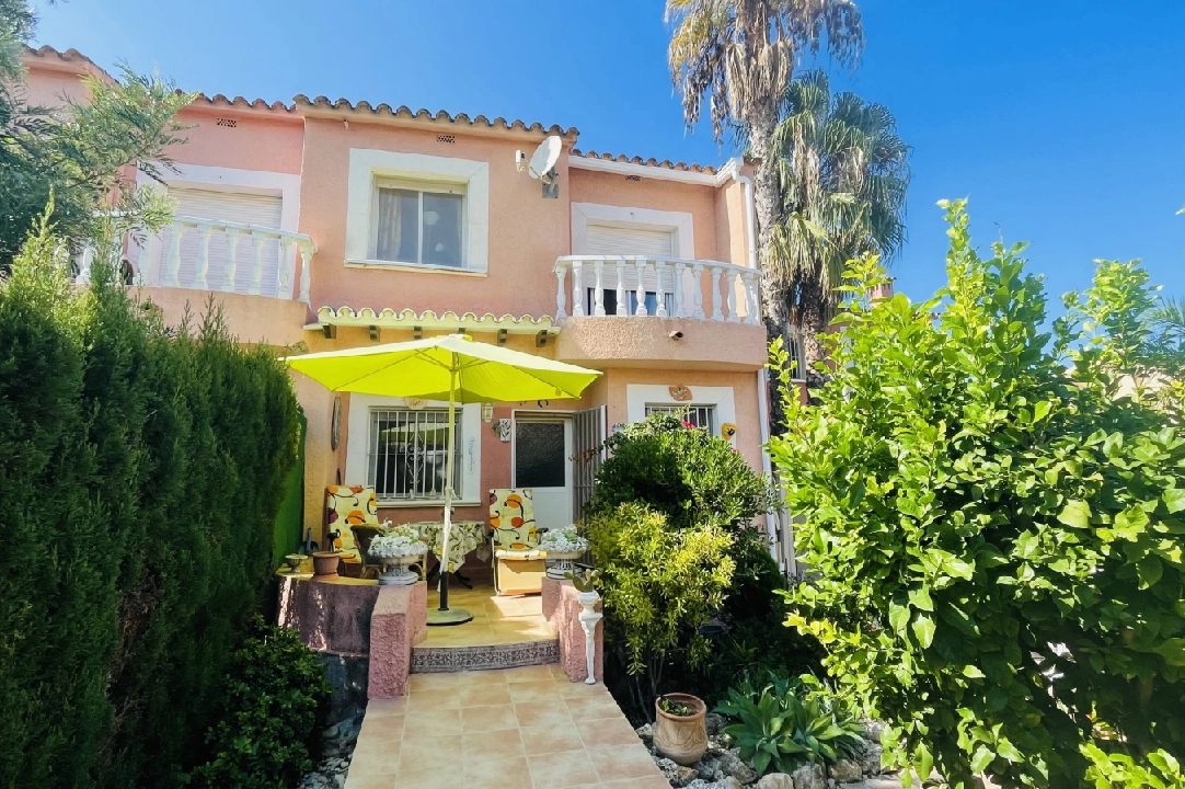 terraced house cornerside in Els Poblets for sale, built area 68 m², year built 1999, condition neat, + central heating, plot area 73 m², 2 bedroom, 1 bathroom, swimming-pool, ref.: JS-2023-1