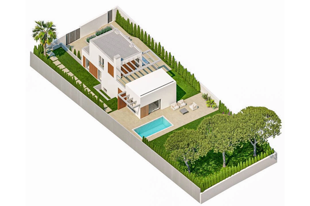 villa in Finestrat(Sierra Cortina) for sale, built area 150 m², air-condition, plot area 410 m², 3 bedroom, 2 bathroom, ref.: BP-7024FIN-14