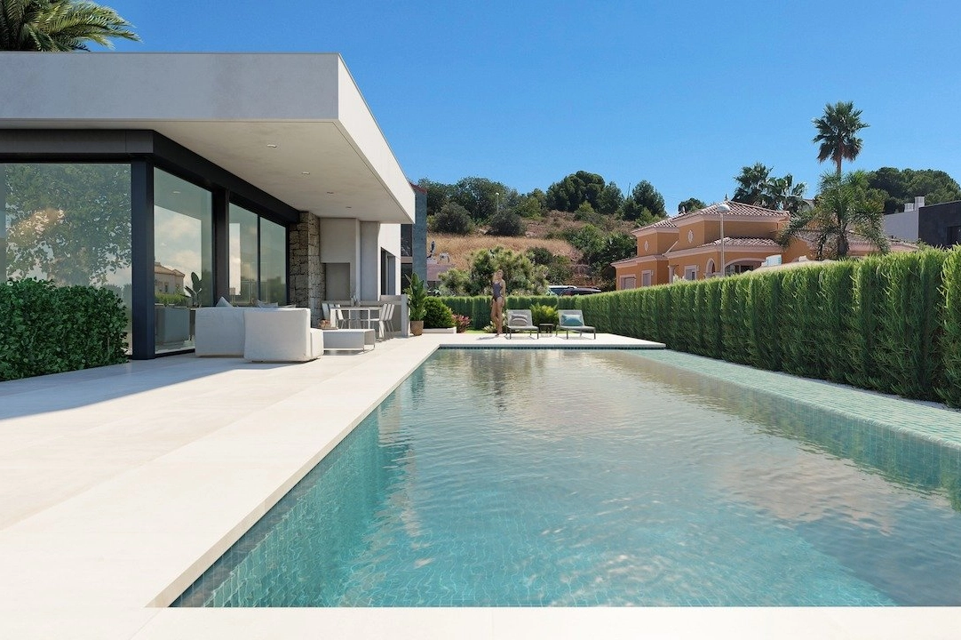 villa in Calpe(Pla roig) for sale, built area 166 m², air-condition, plot area 800 m², 3 bedroom, 2 bathroom, swimming-pool, ref.: AM-11813DA-3700-2