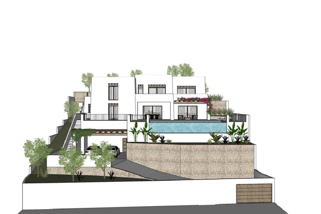 villa in Moraira for sale, plot area 1000 m², 4 bedroom, 4 bathroom, swimming-pool, ref.: COB-3416-4