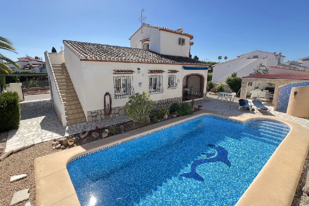 villa in Els Poblets for holiday rental, built area 125 m², year built 2003, + KLIMA, air-condition, plot area 400 m², 2 bedroom, 2 bathroom, swimming-pool, ref.: T-1123-1