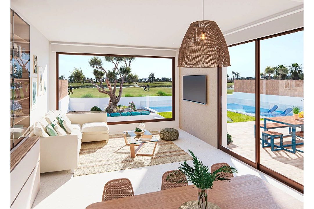 villa in Los Alcazares for sale, built area 108 m², condition first owner, plot area 292 m², 3 bedroom, 2 bathroom, swimming-pool, ref.: HA-LAN-430-E01-2