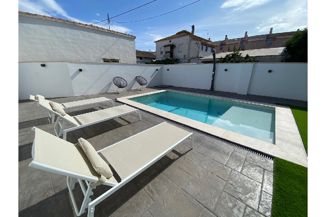 terraced house in Denia for sale, built area 77 m², air-condition, plot area 256 m², 3 bedroom, 2 bathroom, swimming-pool, ref.: VI-CHA031-2