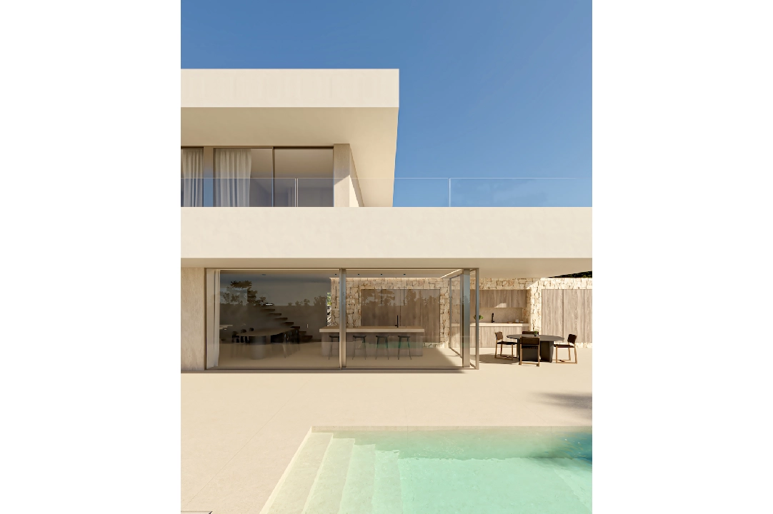 villa in Moraira(Moravit) for sale, built area 405 m², air-condition, plot area 809 m², 5 bedroom, 4 bathroom, swimming-pool, ref.: CA-H-1724-AMB-4