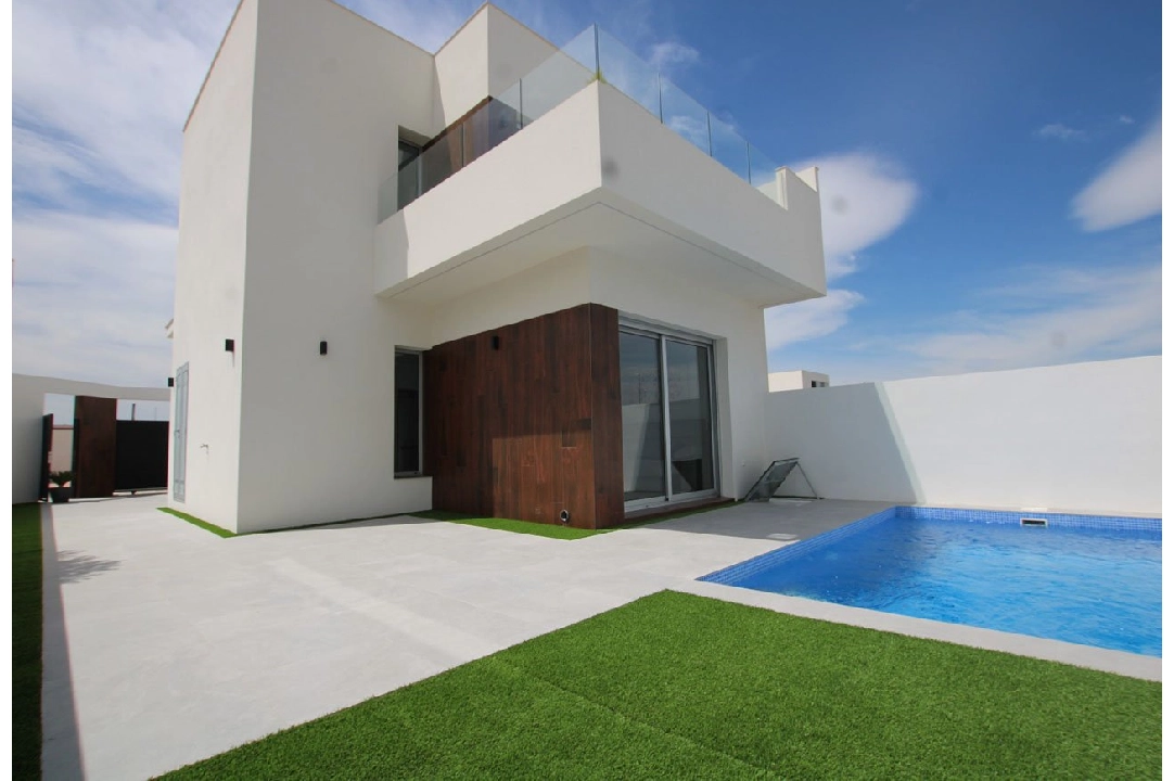 villa in San Fulgencio for sale, built area 127 m², condition first owner, plot area 182 m², 3 bedroom, 3 bathroom, swimming-pool, ref.: HA-SFN-110-E03-1