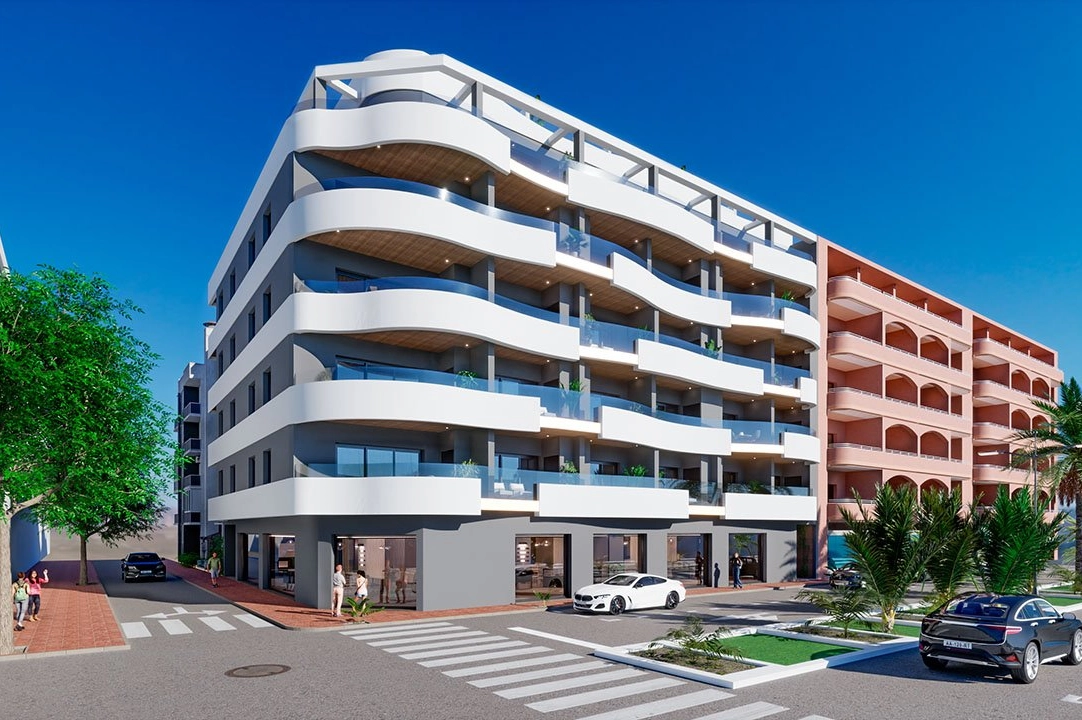 apartment on higher floor in Torrevieja for sale, built area 101 m², condition first owner, 3 bedroom, 2 bathroom, swimming-pool, ref.: HA-TON-203-A02-2