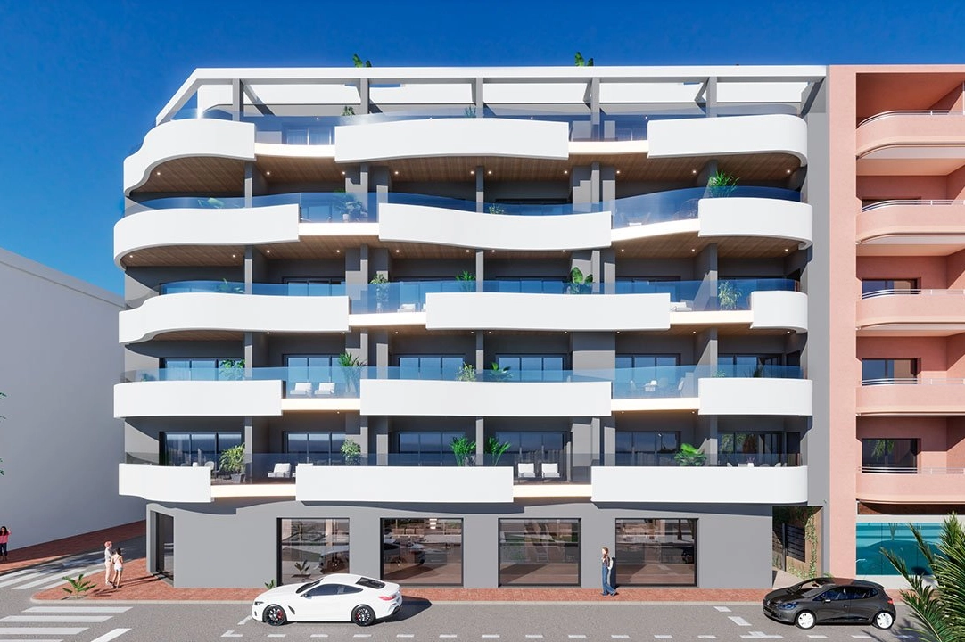 apartment on higher floor in Torrevieja for sale, built area 101 m², condition first owner, 3 bedroom, 2 bathroom, swimming-pool, ref.: HA-TON-203-A02-4