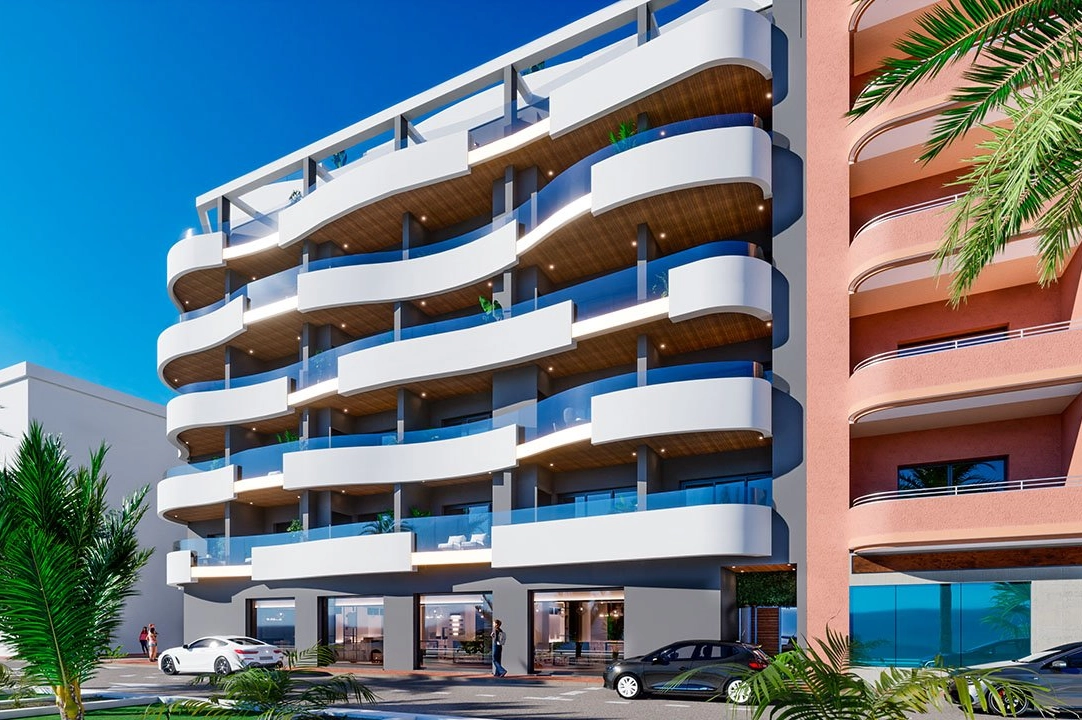 apartment on higher floor in Torrevieja for sale, built area 101 m², condition first owner, 3 bedroom, 2 bathroom, swimming-pool, ref.: HA-TON-203-A02-5