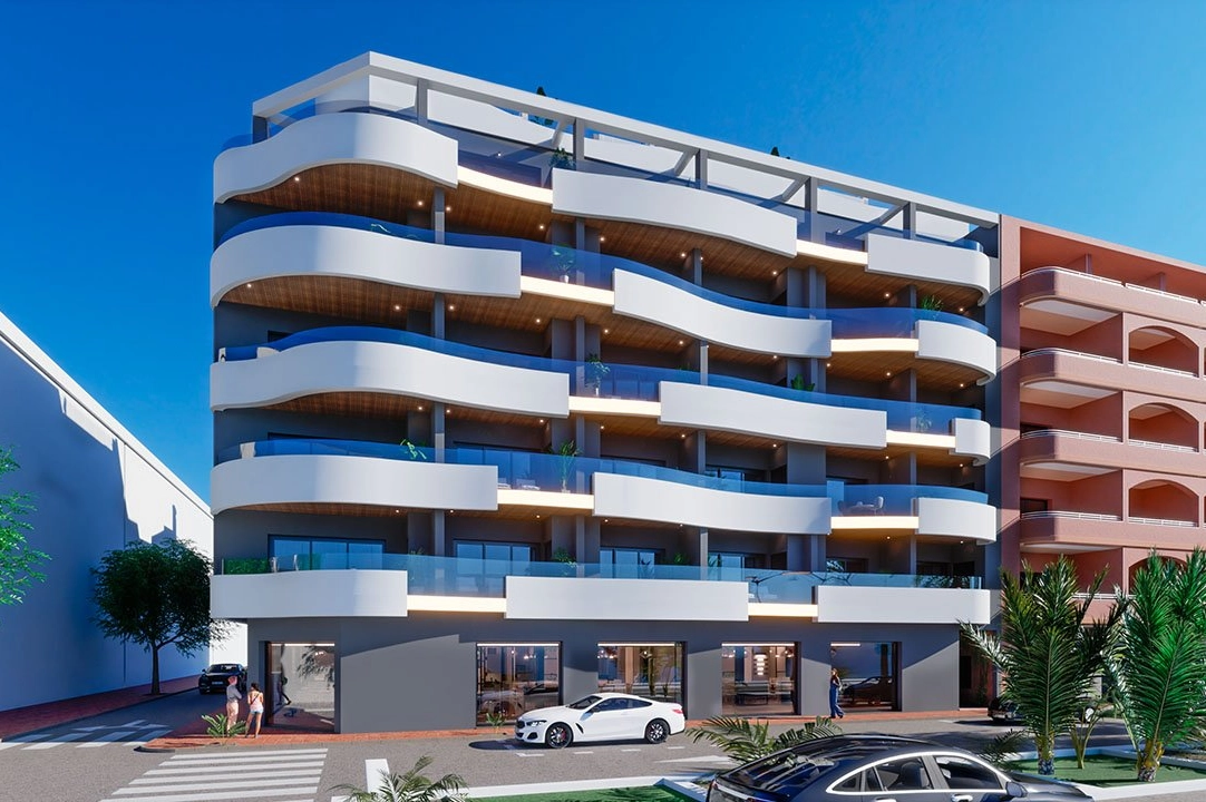 penthouse apartment in Torrevieja for sale, built area 121 m², condition first owner, 3 bedroom, 2 bathroom, swimming-pool, ref.: HA-TON-203-A04-4