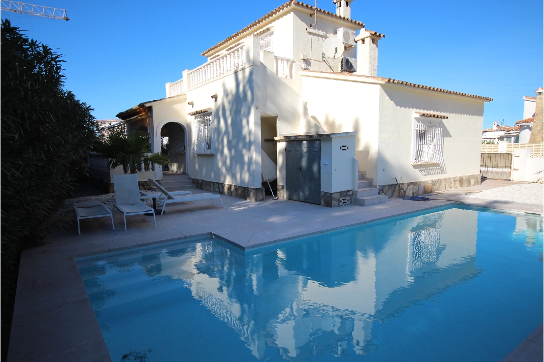summer house in Els Poblets for holiday rental, built area 150 m², condition neat, + KLIMA, air-condition, plot area 440 m², 4 bedroom, 3 bathroom, swimming-pool, ref.: V-0823-6