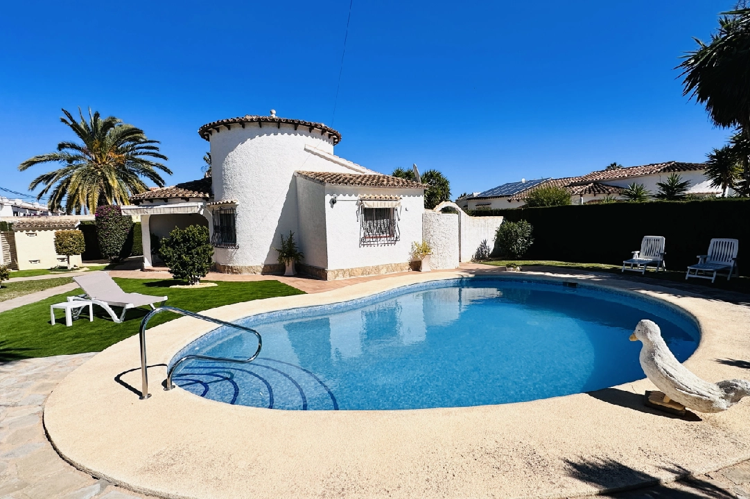 villa in Els Poblets for sale, built area 120 m², year built 1996, condition neat, + central heating, air-condition, plot area 631 m², 2 bedroom, 1 bathroom, swimming-pool, ref.: AS-0124-10