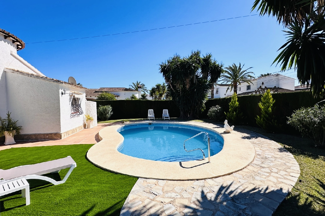villa in Els Poblets for sale, built area 120 m², year built 1996, condition neat, + central heating, air-condition, plot area 631 m², 2 bedroom, 1 bathroom, swimming-pool, ref.: AS-0124-11