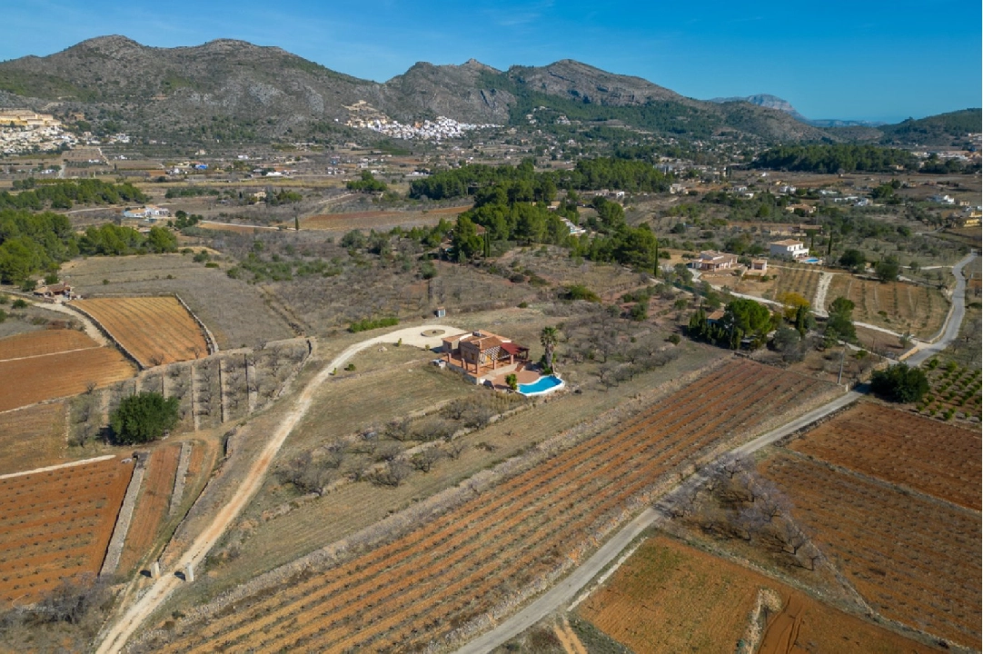 villa in Jalon for sale, built area 200 m², year built 2003, air-condition, plot area 10000 m², 2 bedroom, 2 bathroom, swimming-pool, ref.: PV-141-01967P-46