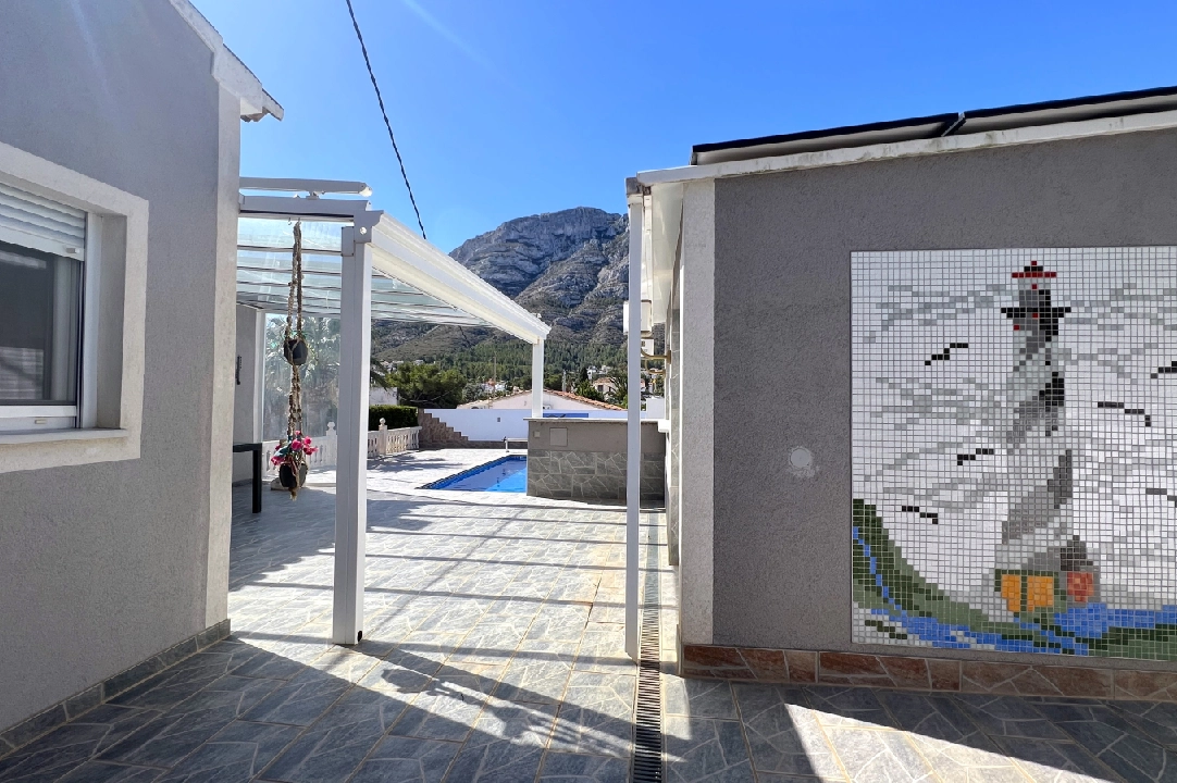 villa in denia for holiday rental, built area 166 m², year built 1978, + stove, air-condition, plot area 802 m², 2 bedroom, 2 bathroom, swimming-pool, ref.: T-0224-19