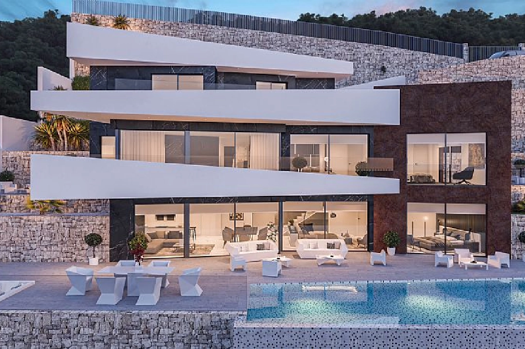 villa in Benissa(Raco de Galeno) for sale, built area 478 m², air-condition, plot area 1540 m², 4 bedroom, 4 bathroom, swimming-pool, ref.: CA-H-1742-AMB-4