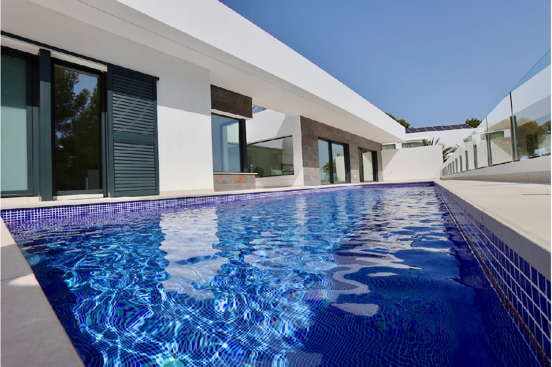 villa in Benissa(La Fustera) for sale, built area 300 m², air-condition, plot area 950 m², 4 bedroom, 3 bathroom, swimming-pool, ref.: CA-H-1747-AMB-1